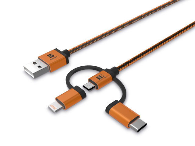 3-in-1 cable for charging and data