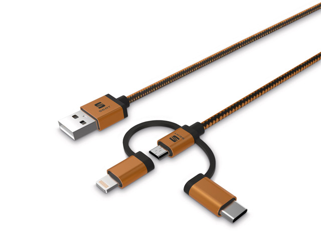 Cablu USB 3 în 1