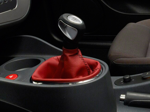 5-speed red leather Speed gear knob