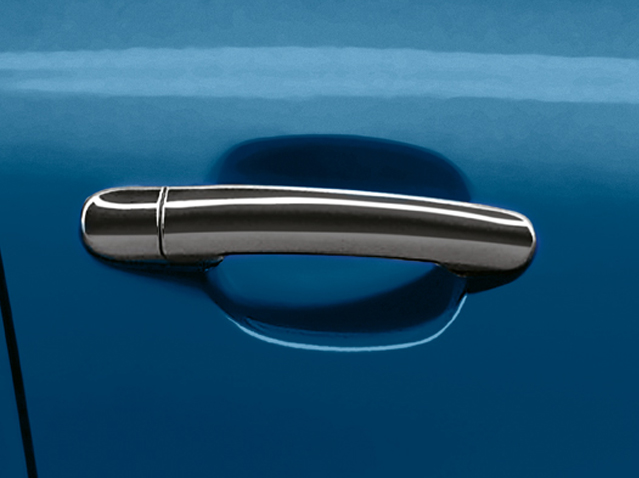 Chrome matt exterior door handles (3d)