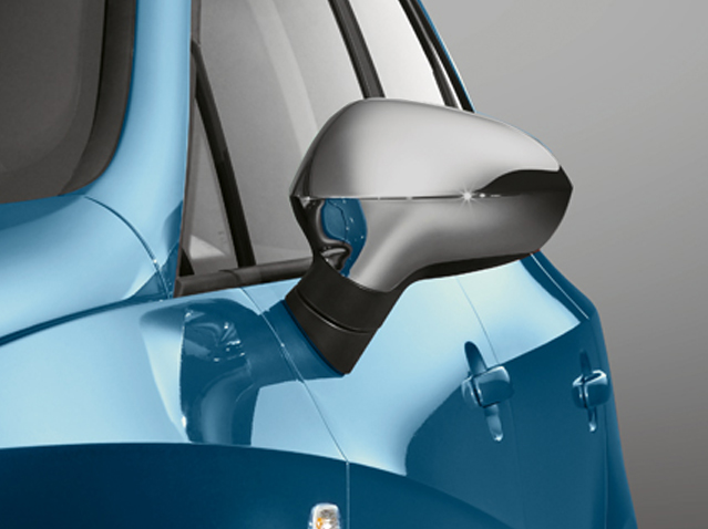 Matt chrome rear-view mirror frame set