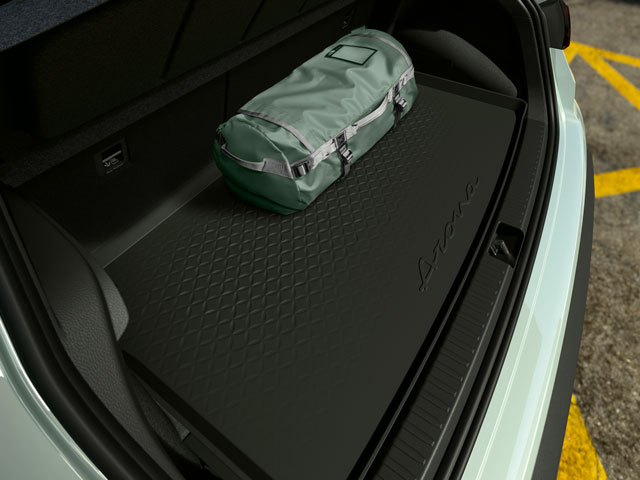 Luggage compartment protective tray