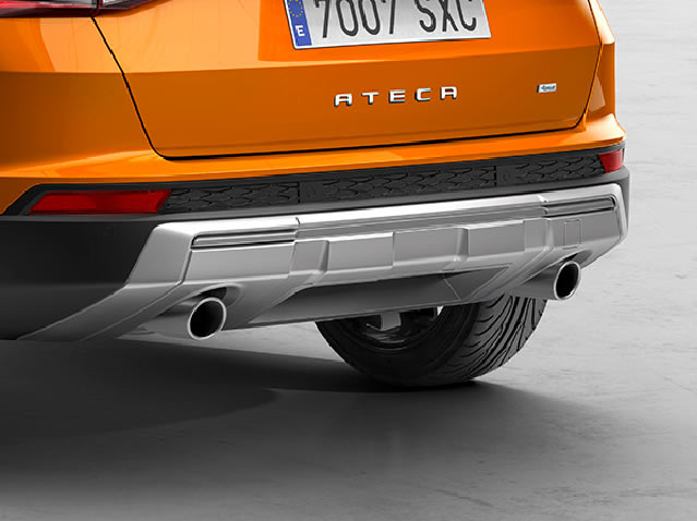 Rear bumper trim (single exhaust, 2 holes)- cover