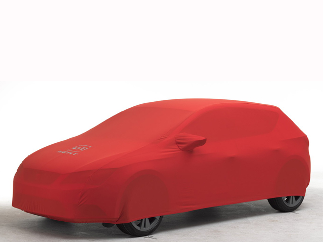 Red car cover