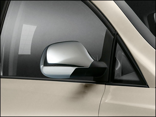 Side mirror covers, chrome finish
