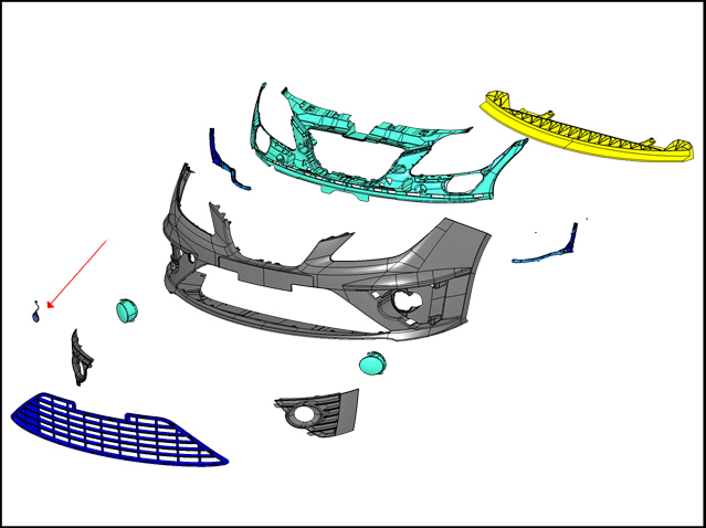 Towing bracket cover